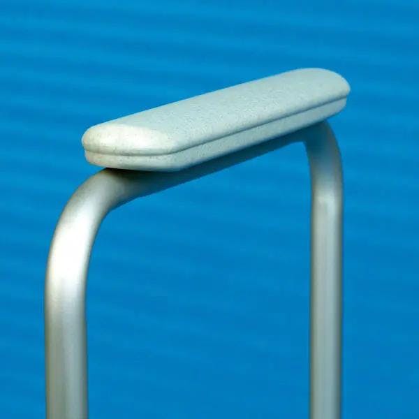Toilettenrahmen aus Aluminium - Höhenverstellbar und mit Anti-Rutsch-Gummikappen Produktbild Web Groß Detailbild 2 L