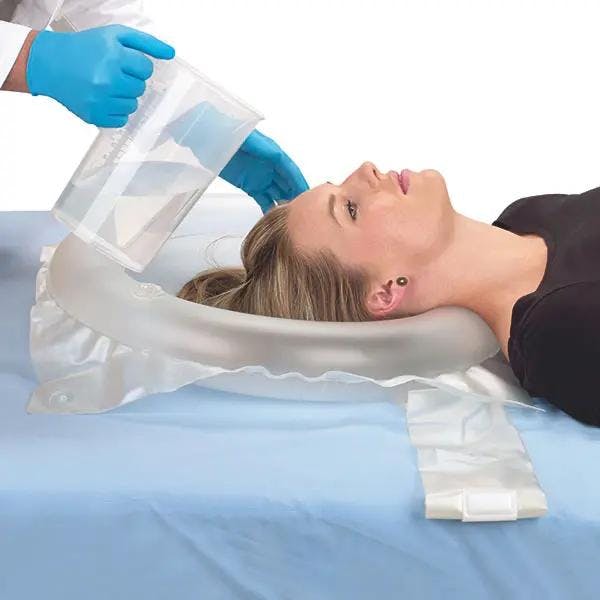 Aufblasbares Haarwaschbecken - Aus kräftigem Vinyl, Durchmesser 52 cm Produktbild Web Groß Detailbild 2 L