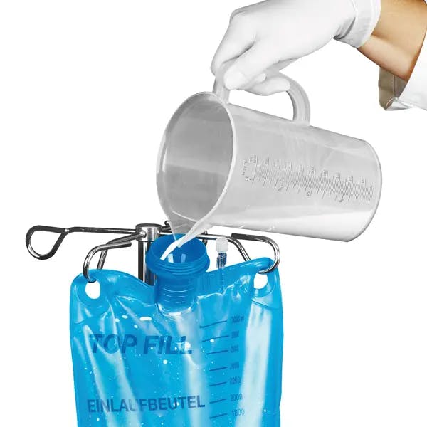 Top Fill Einlaufbeutel mit stufenlos regelbarem Absperrhahn - Volumen 3 Liter Produktbild Web Groß Detailbild 1 L