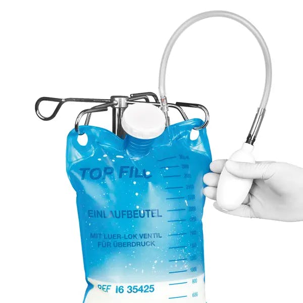 Top Fill Einlaufbeutel mit stufenlos regelbarem Absperrhahn - Volumen 3 Liter Produktbild Web Groß Detailbild 3 L