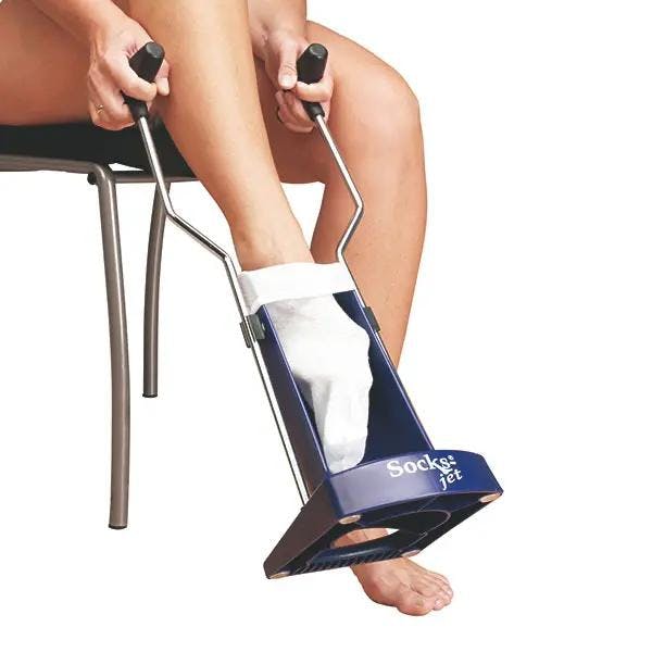 An- und Ausziehhilfe für Kompressionsstrümpfe, Socken und Strümpfe Produktbild