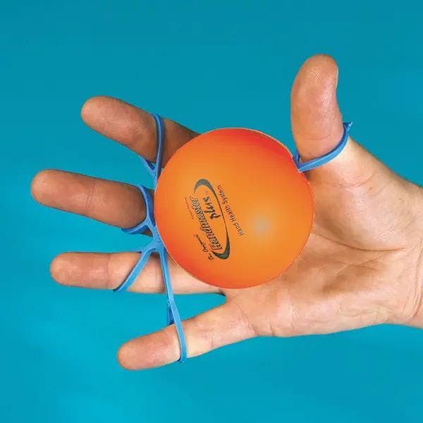 Handmaster Plus - Ball mit zwei Fingerschlingen zum Trainieren der Muskulatur Produktbild Web Groß Detailbild 1 L