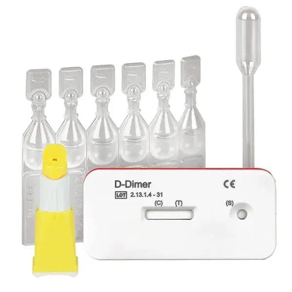 D-Dimer Test zur Anzeige einer Fibrinolyse - Bei Verdacht auf Thrombose oder Lungenembolie Produktbild Web Groß Detailbild 2 L