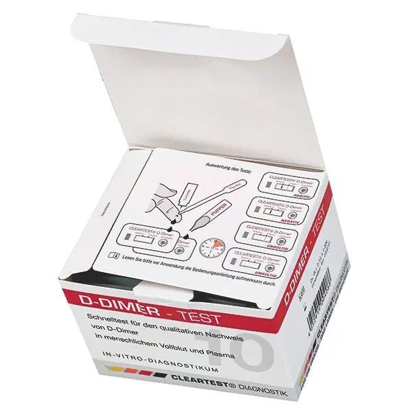 D-Dimer Test zur Anzeige einer Fibrinolyse - Bei Verdacht auf Thrombose oder Lungenembolie Produktbild Web Groß Detailbild 1 L