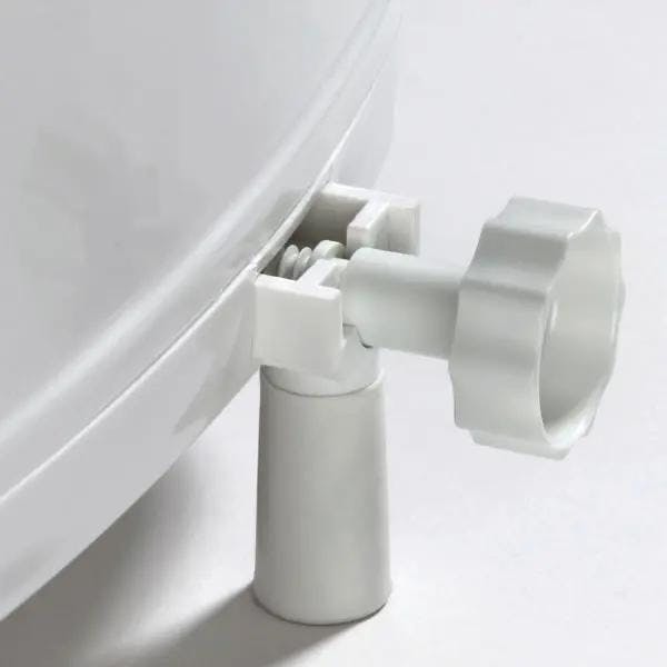 Toilettensitzerhöhung mit Deckel - 10 cm Erhöhung des Toilettensitzes Produktbild Web Groß Detailbild 2 L