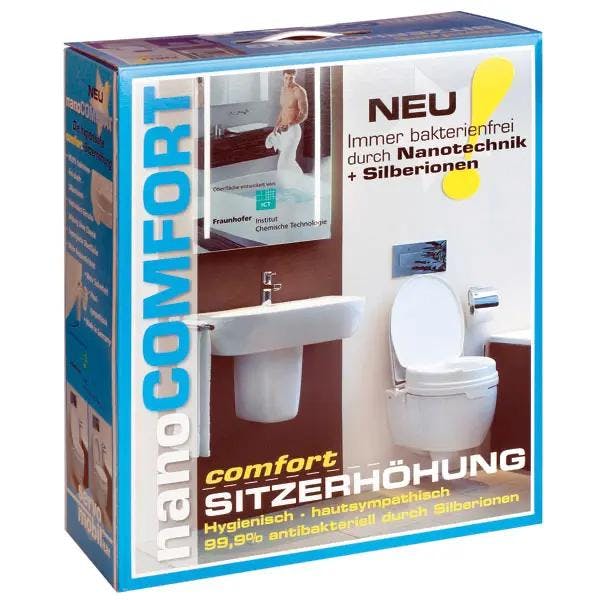 Toilettensitzerhöhung mit Deckel - 10 cm Erhöhung des Toilettensitzes Produktbild Web Groß Detailbild 3 L