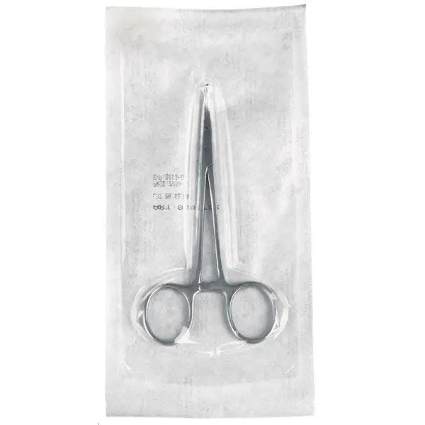 Klemme gekrümmt - Edelstahl-Instrument, einzeln steril verpackt Produktbild Web Groß Detailbild 1 L