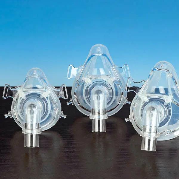 CPAP Therapie Beatmungsmasken Silikon - Nasenmaske mit Neopren-Kopffixiersystem Produktbild Web Groß Detailbild 4 L