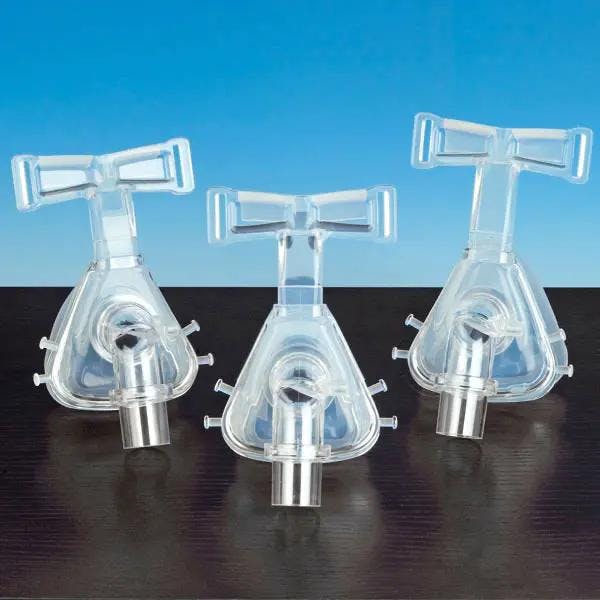 CPAP Therapie Beatmungsmasken Silikon - Nasenmaske mit Neopren-Kopffixiersystem Produktbild Web Groß Detailbild 1 L
