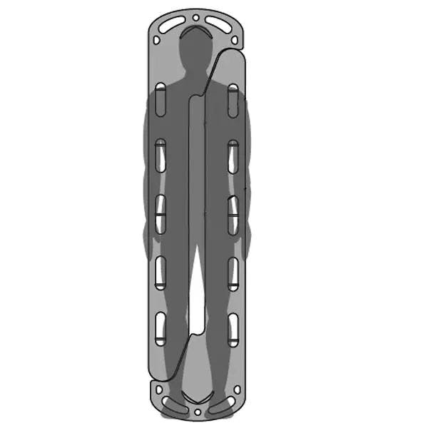 Combi Carrier II - Schaufeltrage / Spineboard inkl. 4-teiligem Speed-Clip-Gurtsatz Produktbild Web Groß Detailbild 4 L