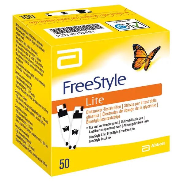 Teststreifen für das FreeStyle Freedom Lite Blutzuckermessgerät Produktbild Web Groß Detailbild 1 L