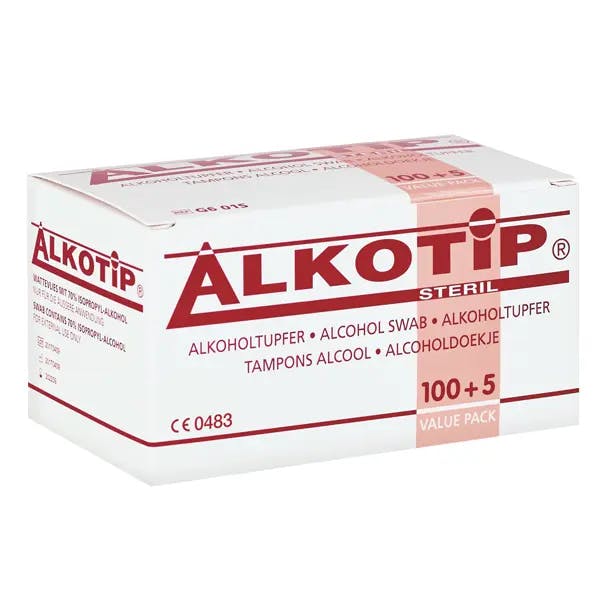 Alkotip Alkoholtupfer, steril - Zur Desinfektion der Haut oder medizinischen Gegenständen Produktbild