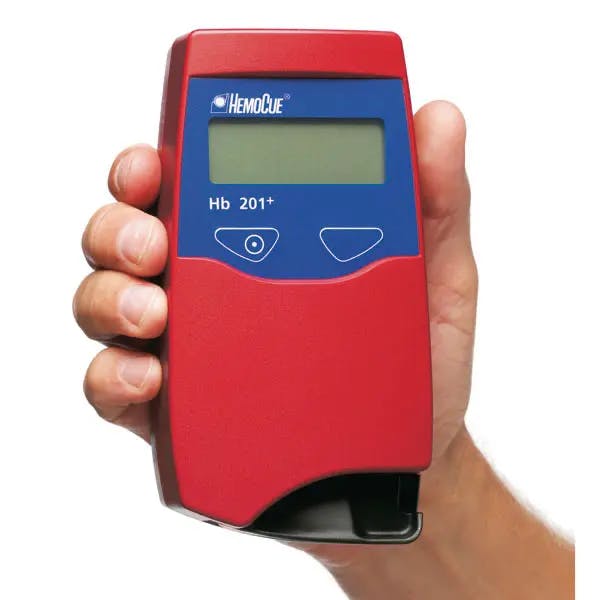 Hemocue Hemoglobin 201+ Anlalyzer - Hämoglobinmessgerät Produktbild Web Groß Detailbild 2 L