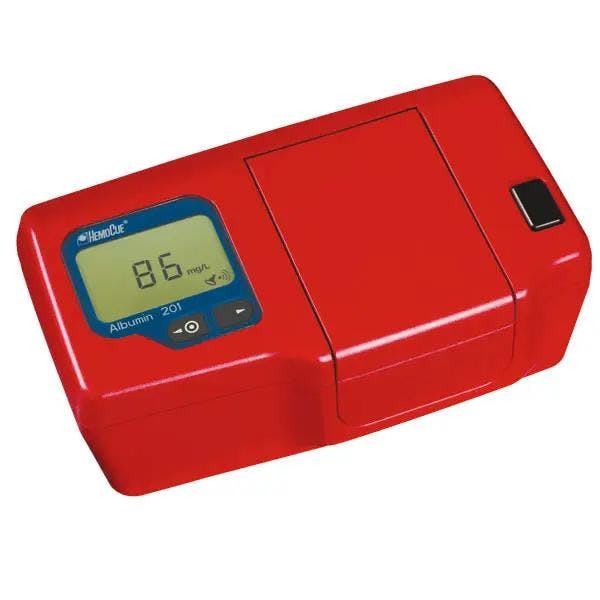 Hemocue Albumin 201 Analyzer Messgerät zur quantitativen Bestimmung von Urinalbumin Produktbild Web Groß Detailbild 2 L