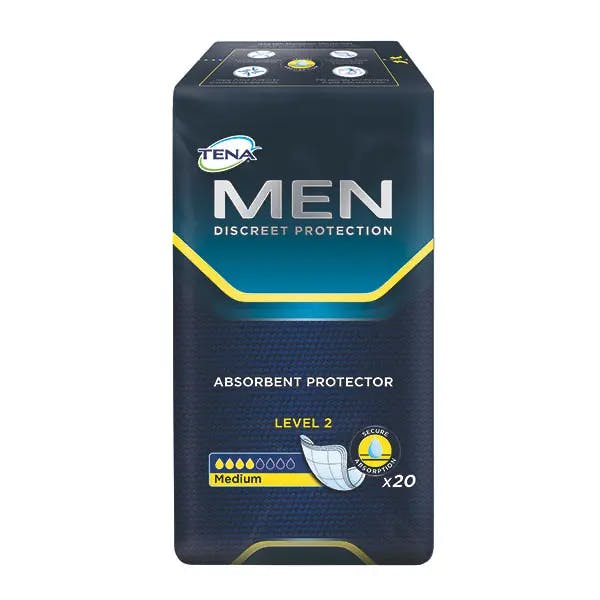 Tena Men Einlagen - Anatomisch geformt, hautfreundlicher Vliesstoff, hochsaugfähig Produktbild Web Groß Detailbild 4 L