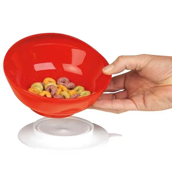 Schüssel auf Saugnapf - Rot, Durchmesser 12 cm Produktbild