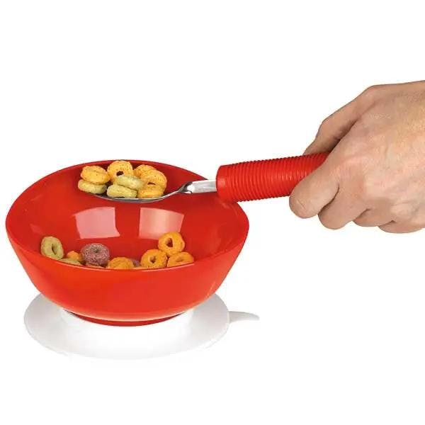 Schüssel auf Saugnapf - Rot, Durchmesser 12 cm Produktbild Web Groß Detailbild 1 L