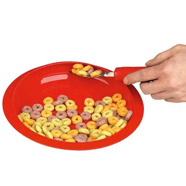 Teller mit Innenrand und Antirutsch-Unterseite - Durchmesser 30 cm Produktbild Web Groß Detailbild 3 L