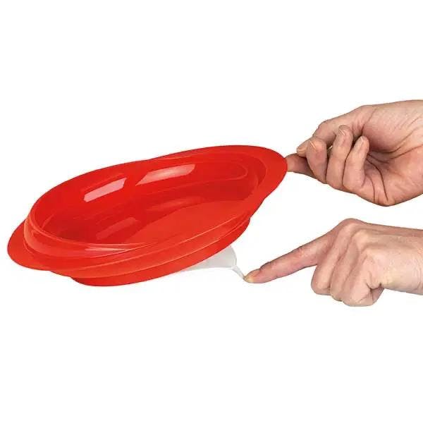 Teller mit Innenrand und Antirutsch-Unterseite - Durchmesser 30 cm Produktbild Web Groß Detailbild 2 L