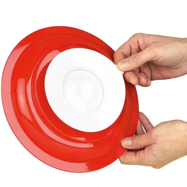 Teller mit Innenrand und Antirutsch-Unterseite - Durchmesser 30 cm Produktbild Web Groß Detailbild 1 L