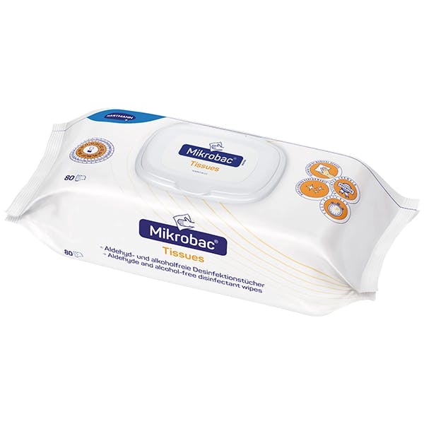 Microbac Tissues Flow Pack - Desinfektionstücher zur Schnelldesinfektion von Flächen Produktbild