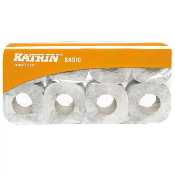 Katrin Basic Toilettenpapier - 2-lagiges  weiches Tissue, 8 x 8 Rollen Produktbild