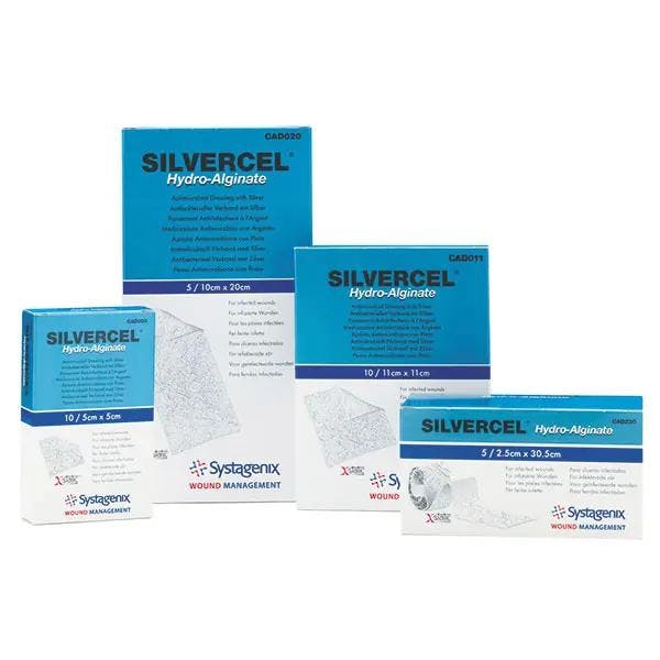 Silvercel - Antimikrobieller Hydroalginat-Verband, sterile Vlieswundauflage Produktbild