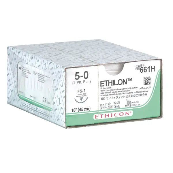Ethilon / Ethilon II - Monofiler, nicht resorbierbarer Synthetikfaden, schwarz Produktbild Web Groß Detailbild 1 L
