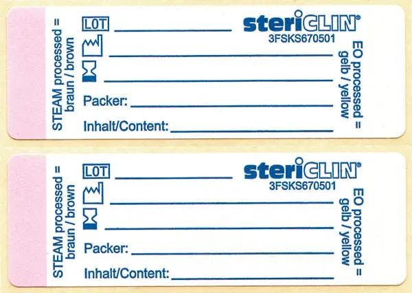 Indikator Etiketten, Selbstklebend - Mit Dampf- und EO-Gas-Indikator Produktbild