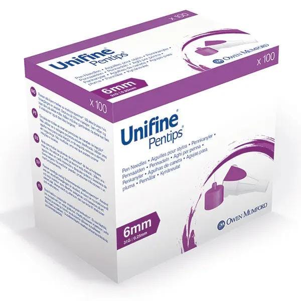 Unifine Pentips mit Gleitbeschichtung - Passend für Autopen und die meisten Insulinpens Produktbild Web Groß Detailbild 2 L