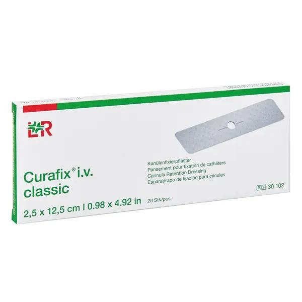 Kanülen-Fixierpflaster Curafix i.v. Classic - Vliesstoff-Fixierverband ohne Schlitz Produktbild Web Groß Detailbild 3 L