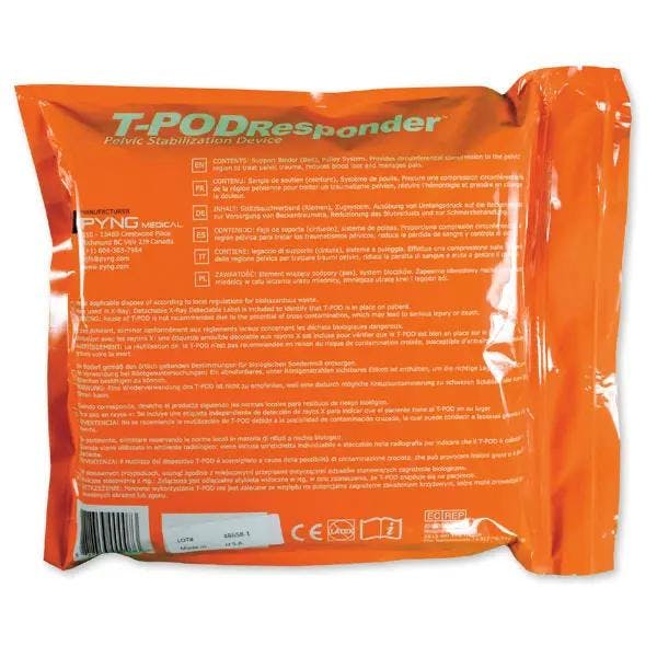 T-Pod Responder Beckenschlingen weiß/orange - Zur Stabilisierung von Beckenfrakturen Produktbild Web Groß Detailbild 1 L