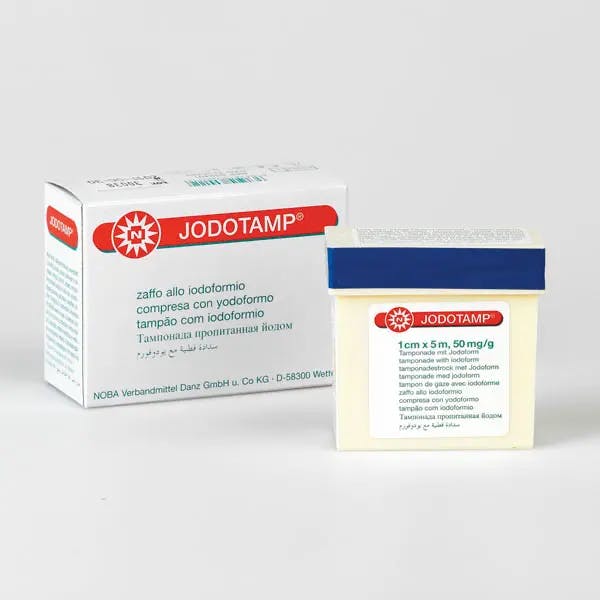 Jodotamp-Tamponadestreifen - 50 mg/g Jodoform, einzeln steril Produktbild