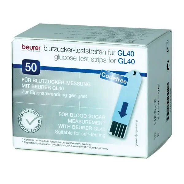 Beurer GL40 Blutzuckermessgerät mit XXL-Display mit Hintergrundbeleuchtung Produktbild
