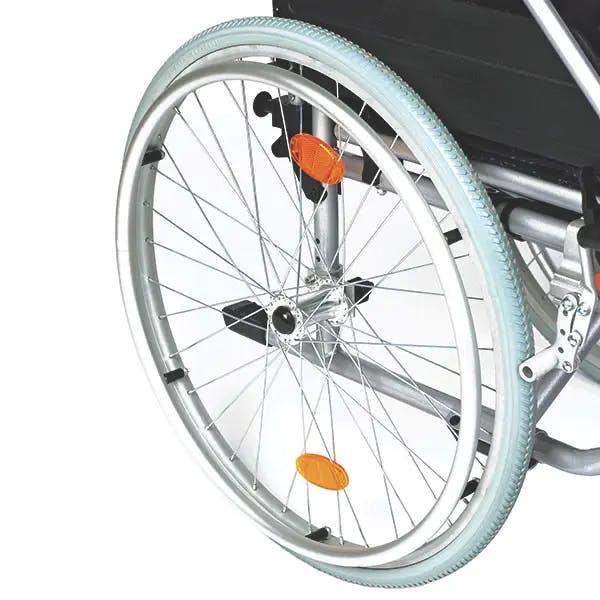 Rollstuhl Alu-Light - Mit höhenverstellbarem Sitz von 47 – 51 cm Produktbild Web Groß Detailbild 2 L