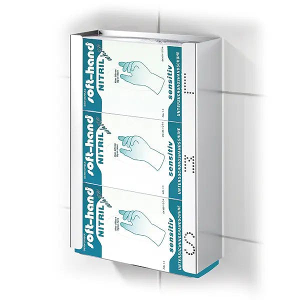 Handschuhspender Triple - Für 3 Spenderkartons mit den Größen S / M / L Produktbild