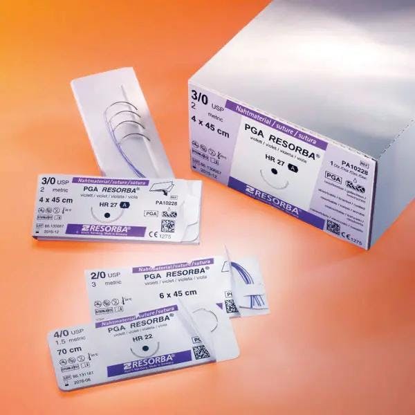 PGA, Resorba - Nahtmaterial - Synthetisch geflochten resorbierbar, violett Produktbild
