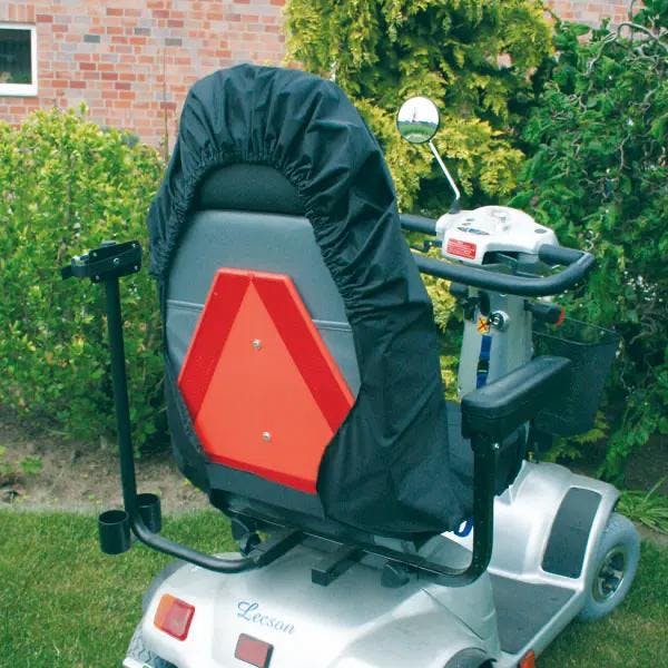 Scooter-Sitzschutz aus schwarzen Nylonmaterial Produktbild Web Groß Detailbild 1 L