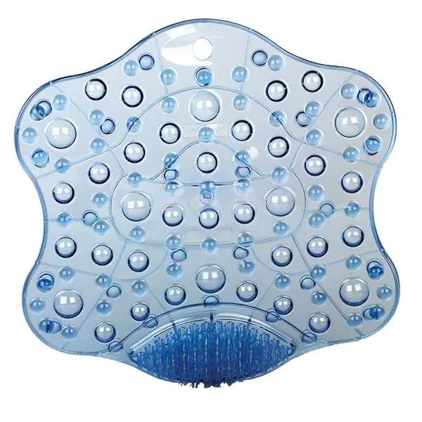 Badematte mit Fußreiniger - Mit Saugnäpfen an der Unterseite Produktbild Web Groß Detailbild 1 L