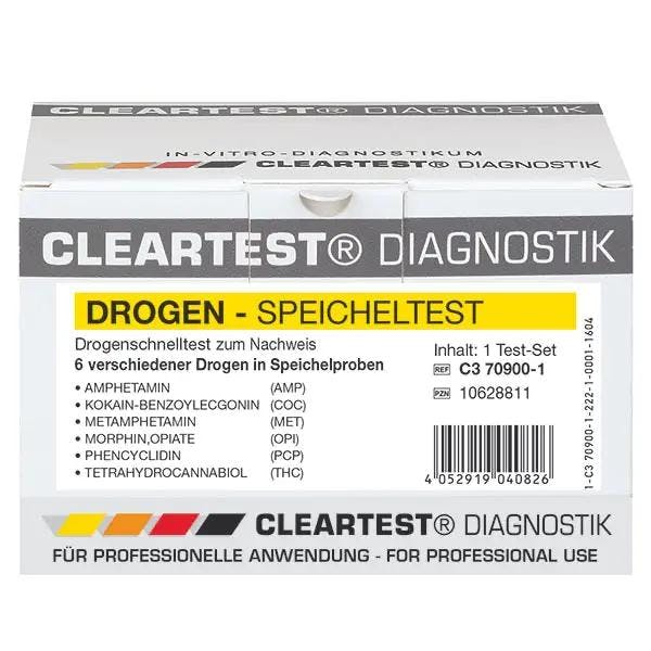 Cleartest Drogen-Speicheltest ECO - AMP/MET/OPI/COC/THC/PCP Produktbild