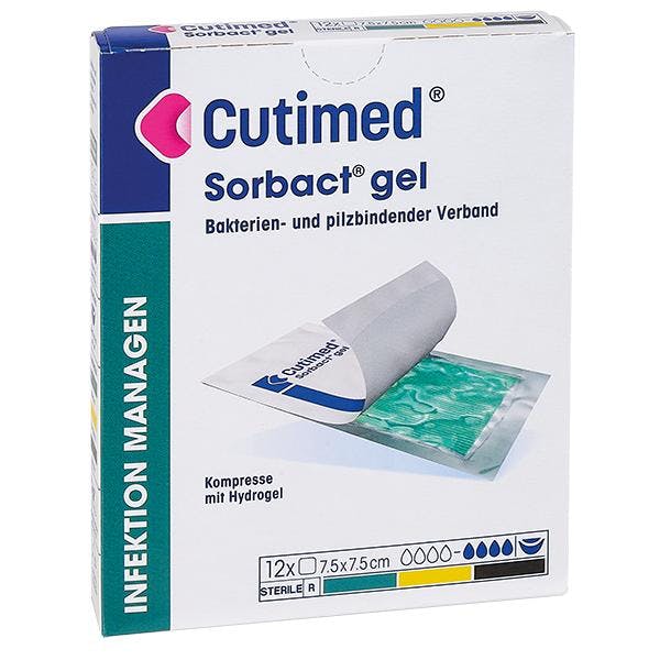 Cutimed Sorbact Gel - Hydrogel Wundauflage, keimreduzierend, zur Wundreinigung Produktbild Print Hauptbild L