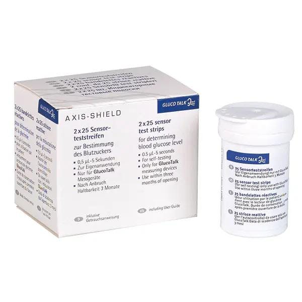 Gluco Talk Teststreifen - Blutzuckerteststreifen für das GLUCO TALK Blutzuckermesssystem Produktbild