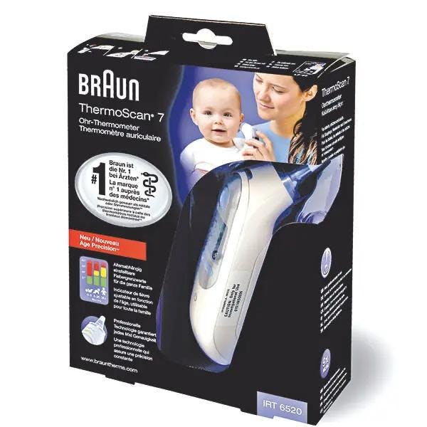 Braun Thermoscan 7 mit altersabhängiger Temperaturmessung - Ohrthermometer Produktbild Web Groß Detailbild 1 L