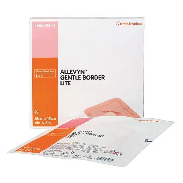 Allevyn Gentle Border Lite - Hochflexibler Wundverband mit Silikon-Gel-Beschichtung Produktbild