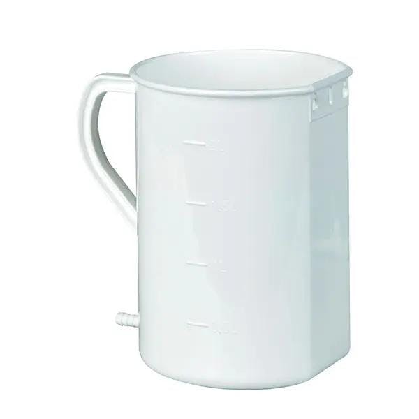 Kunststoff Irrigator 2 Liter - Komplett mit Gummischlauch ca. 120 cm Produktbild Web Groß Detailbild 1 L