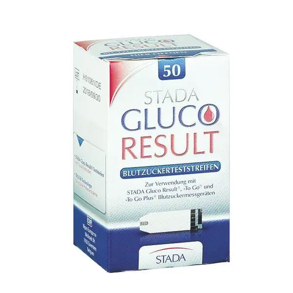 Stada Gluco Result Blutzuckerteststreifen - Für Stada Gluco Result Blutzuckermessgeräte Produktbild Print Hauptbild L