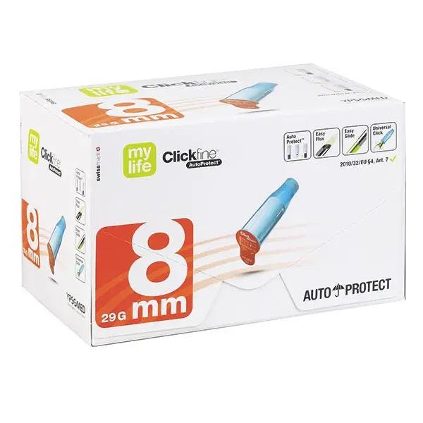 mylife Clickfine AutoProtect Pen-Nadel - Mit allen gängigen Injektionspens kompatibel Produktbild