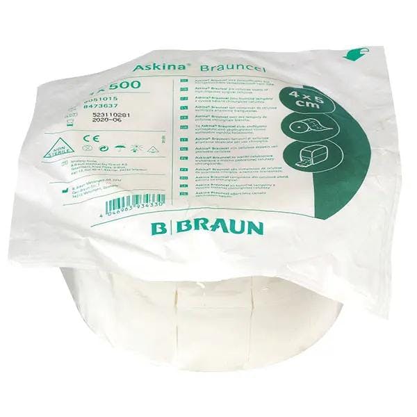 Askina Brauncel Zellstofftupfer B.Braun - Unsterile Zellstofftupfer von der Rolle Produktbild Web Groß Detailbild 1 L