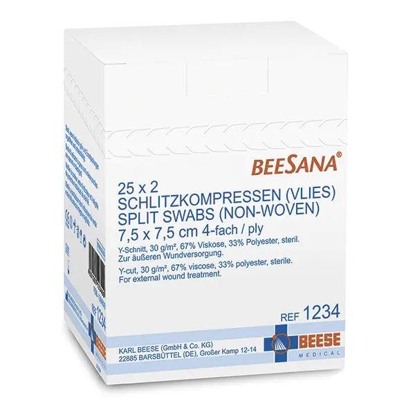 Vlies-Schlitzkompressen - steril, zur äußeren Wundversorgung Produktbild