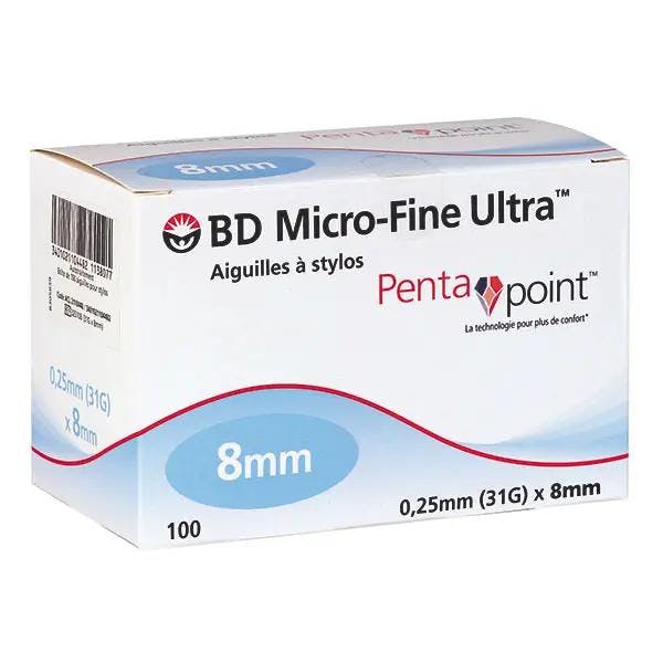 BD Micro-Fine Ultra PentaPoint Pen-Nadeln - 5-fach Schliff für komfortable Injektion Produktbild Web Groß Detailbild 2 L